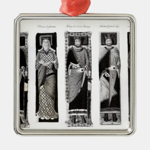 Effigies of Henry II Eleanor of Aquitaine Metal Ornament