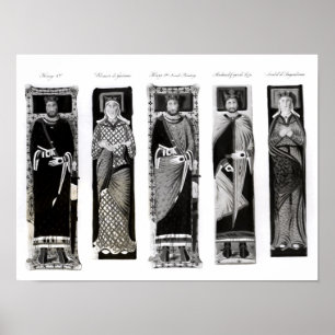 Effigies of Henry II  Eleanor of Aquitaine Poster