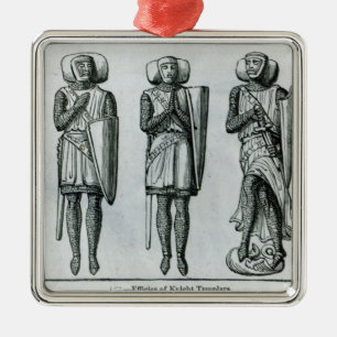 Effigies of Knight Templars Metal Ornament