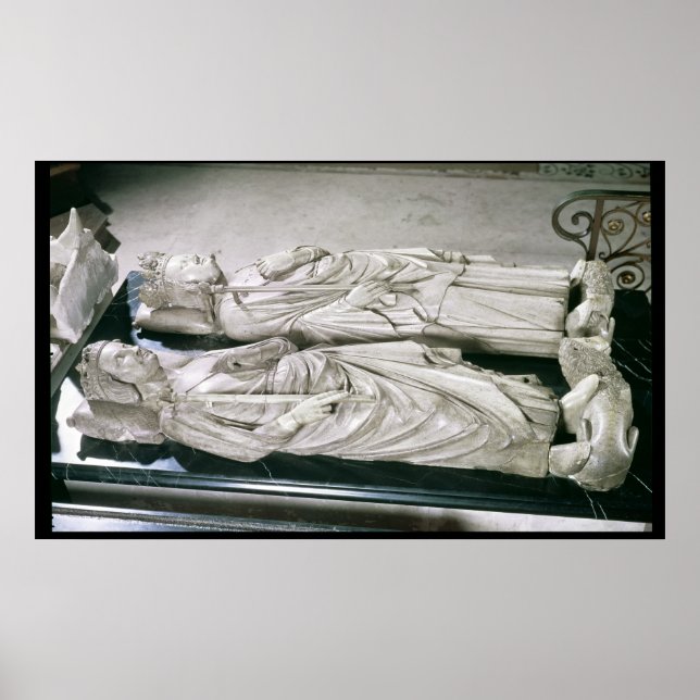 Effigies of Philippe III  the Bold and Philippe Poster (Front)