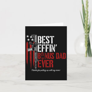 Effin Bonus Dad Ever Daddy Gun Rights American Fla Card