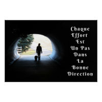 “Effort” affiche citation positive