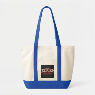 Effort Black Full Zip Hoodie Tote Bag