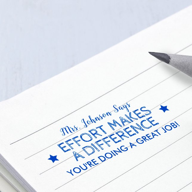 Effort Doing A Great Job Personalised Teachers Self-inking Stamp (Effort Doing A Great Job Personalized Teachers Self-inking Stamp)
