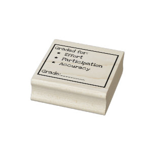 Effort / Participation / Accuracy Grading Stamp