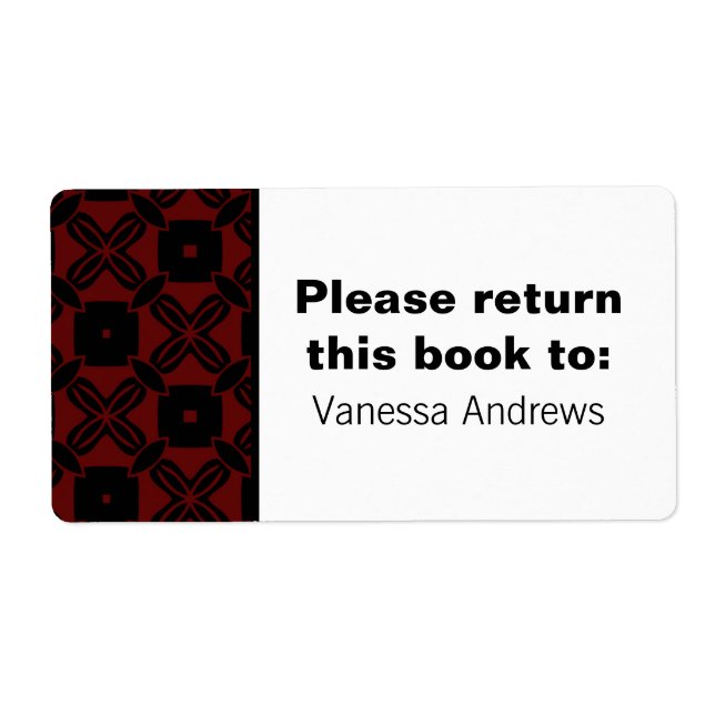 Effortless Beauty Bookplate Labels (Front)