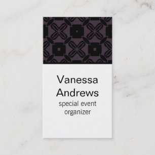 Effortless Beauty Business Card, Purple Card