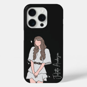 Effortless beauty Girl Customisable iPhone 15 Pro Case
