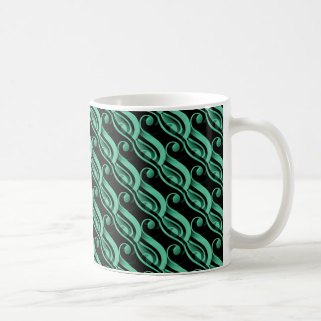 Effortless Charm Mug, Mint Green Coffee Mug (Right)