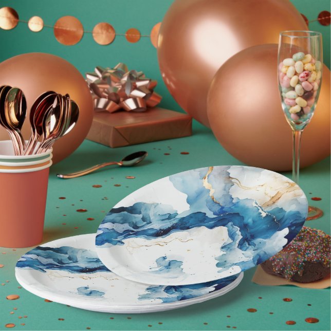 Effortless Dining Round Paper Plates for Any Party (Multi)