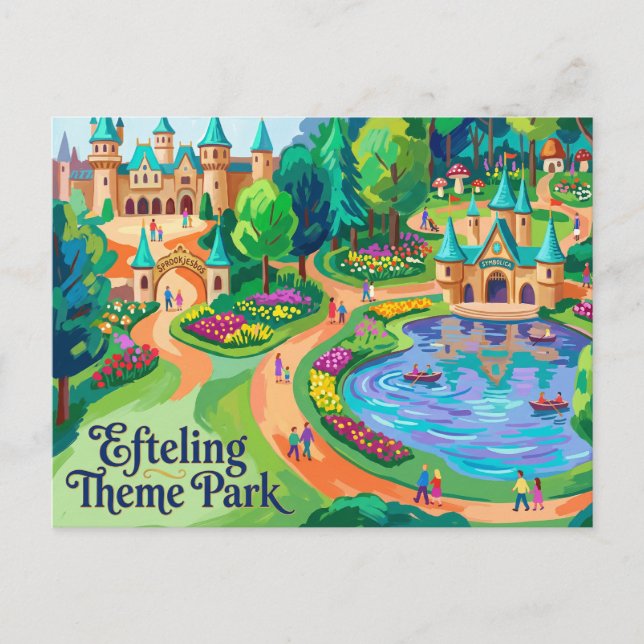Efteling Theme Park Netherlands Postcard (Front)
