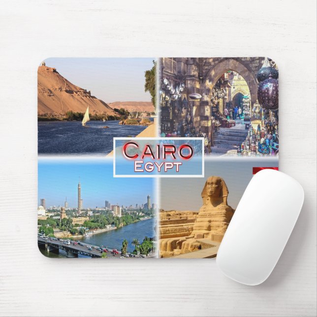 EG Cairo - River Nile - Khan el Khalili - Mouse Pad (With Mouse)