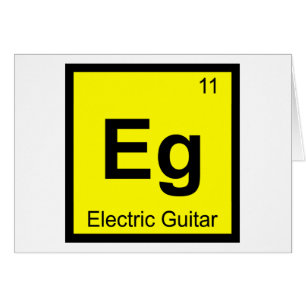Eg - Electric Guitar Music Chemistry Symbol