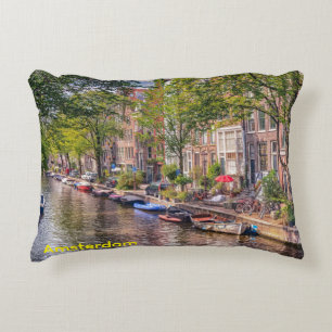 Egalantiersgracht, Amsterdam, Netherlands Decorative Cushion
