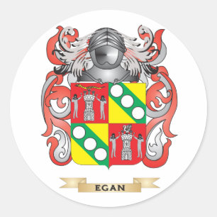 Egan Coat of Arms Classic Round Sticker