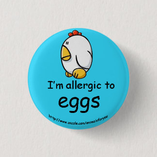 Egg Allergy 3 Cm Round Badge