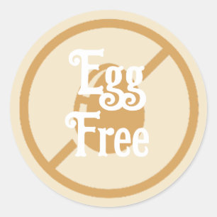 Egg Allergy Egg Free Warning Label Food Culinary 