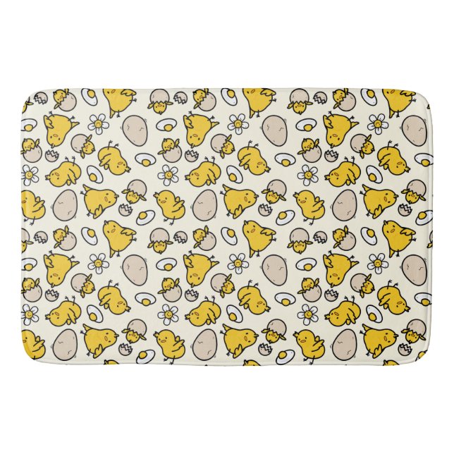 Egg and Chick Bath Mat (Front)