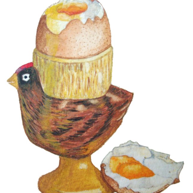 Egg and chicken egg cup with yellow dippy yoke T-Shirt (Creator Uploaded)