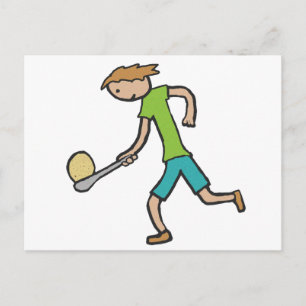 Egg And Spoon Race Postcard