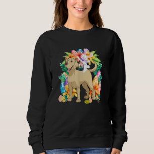 Egg Basket Rabbit Riding Labrador Retriever Dog Ea Sweatshirt