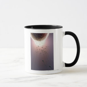 Egg being fertilised by sperm mug