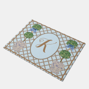 Egg Blue Chinoiserie Ginger Jar Jars Topiary  Doormat