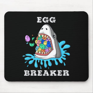 Egg Breaker Shark Easter Fun Boys Girls Kids 1 Mouse Pad