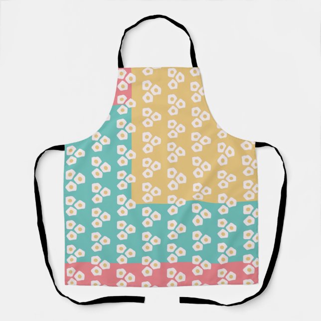 Egg Breakfast Brunch Colourful Pattern  Apron (Front)