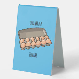 Egg carton cartoon illustration