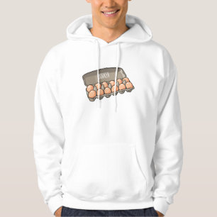 Egg carton cartoon illustration  hoodie