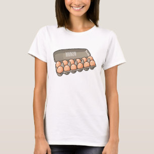 Egg carton cartoon illustration  T-Shirt