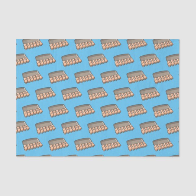 Egg carton cartoon illustration  tissue paper (Front)