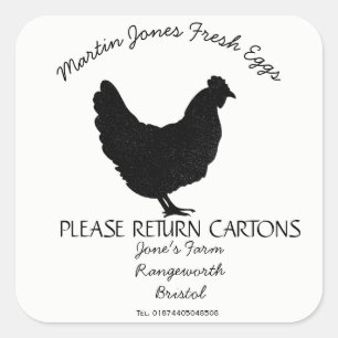 Egg Carton Label customise hens egg box free range