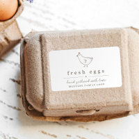 Egg Carton Label - Personalise for Farm or Coop