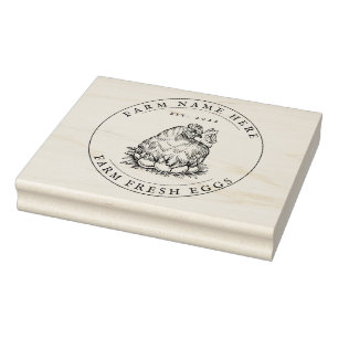 Egg Carton Stamp Vintage Farm