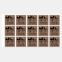 Egg Carton Stickers Your Farm Name