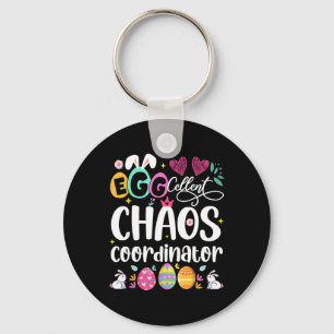 Egg-cellent Chaos Coordinator Cute Happy Easter Mo Key Ring