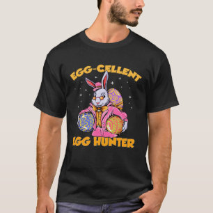 Egg cellent Egg Hunter  Bunny Easter Day For Boys  T-Shirt