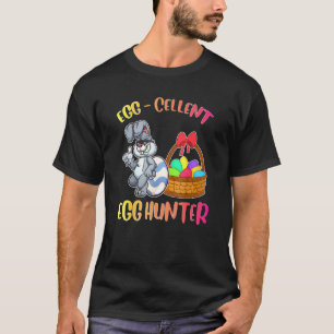 Egg Cellent Egg Hunter Easter Boy Girl Bunny Kid T-Shirt