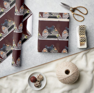 Egg-cellent Feast: Giant Chicken's Pop-Out Design Wrapping Paper