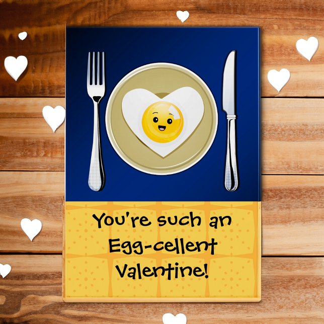 Egg-cellent Kawaii Valentine (cute egg cartoon valentine cards for kids)