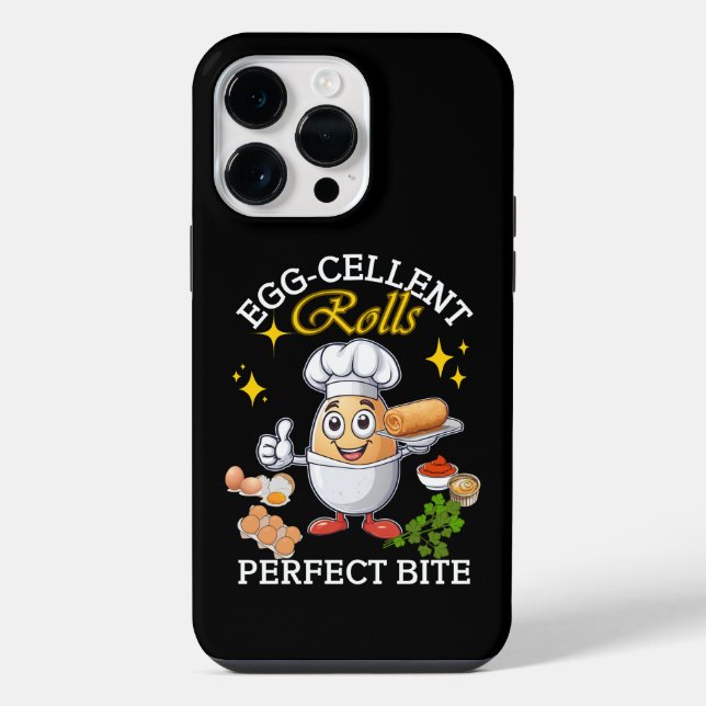 Egg-cellent Rolls Perfect Bite iPhone Case (Back)