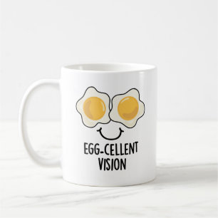 Egg-cellent Vision Funny Egg Pun  Coffee Mug