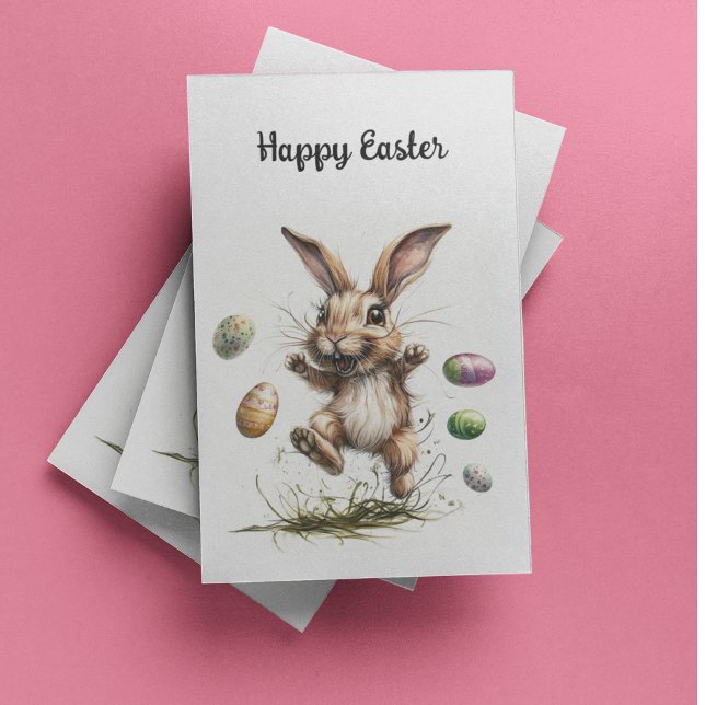 Egg-cited Bunny! | Energetic Easter Holiday Card (Creator Uploaded)