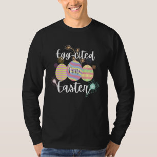 Egg cited Hoppy Easter Day Rabbit Bunny Kids T-Shirt