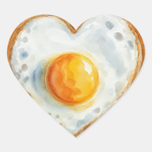 Egg-Citing Baby BBQ First Birthday Heart Sticker
