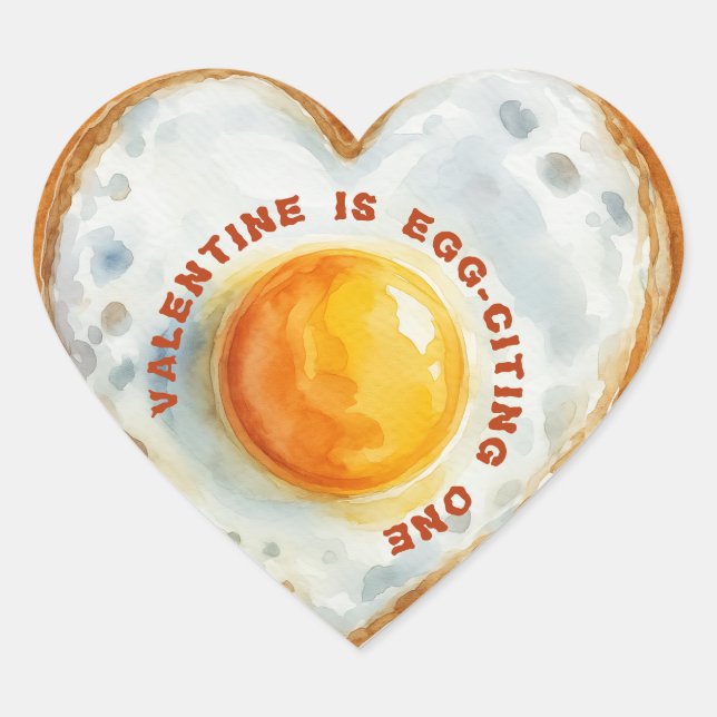 Egg-Citing Baby BBQ First Birthday Heart Sticker (Front)