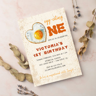 EGG-CITING BBQ BABY BIRTHDAY INVITATION