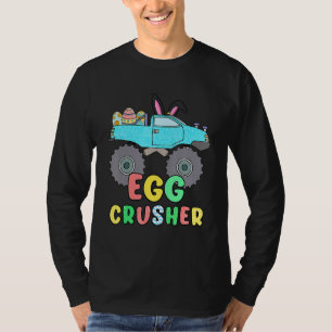 Egg Crusher Monster Truck Boys Kids Easter Day T-Shirt
